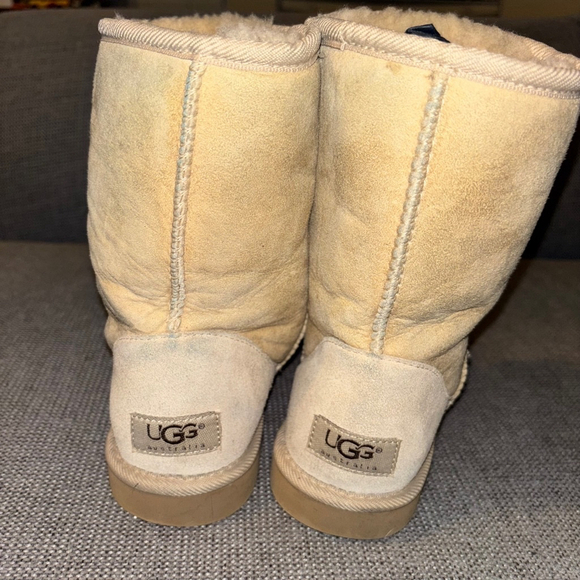 UGG tan brown boots with fuzz liner, size 5 - Picture 3 of 5